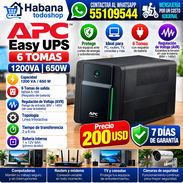 Backup APC 6 tomas 1200va, 650 W NUEVAS!! - Img 57351821