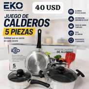 Juego de calderos en aluminio de alta calidad - Img 58144255