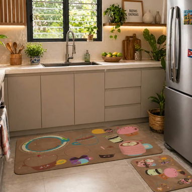 🧼 Set de 2 Alfombras de Cocina  💰 $11 USD  🧍‍♀️ Antideslizantes y suaves . - Img 123041611