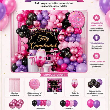 Set decorativos para cumpleaños - Img 125446874