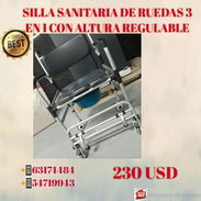 Silla sanitaria de ruedas 3 en 1 - Img 58454884