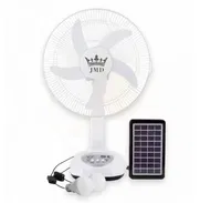 VENTILADOR DE PARED Y PEDESTAL. RECARGABLE / PANEL SOLAR / LUCES EXTRAS. TRANSPORTE Y GARANTIA - Img 48253152