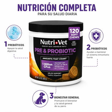 TABLETAS PRE & PROBIOTICOS PARA PERROS - Img 126179124