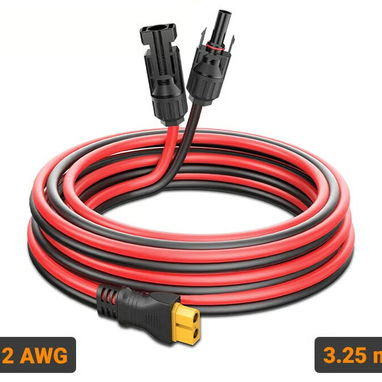 Cable solar calibre 12 AWG con adaptadores de Panel Solar (MC4) a Estación de energía/EkoFlow (XT60) - 10 y 3.25 metros✨ - 2/2