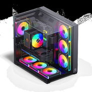 CHASIS CON CRISTAL TEMPLADO CON 7 FANES ARGB CS015 PRO NEGRO - Img 58192480