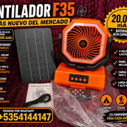 Ganga los más nuevos ventiladores F35regagables de 20000 mha con panel incluído tipoC también sirve para cargar celular - Img 57154230