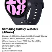 Samsung Galaxy Watch 6 ORIGINALES* Galaxy Watch 6 de 40mm/ Galaxy Watch 6 de 44mm - Img 45339250