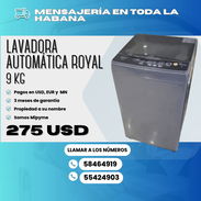 🧼 LAVADORA AUTOMÁTICA ✅ ROYAL DE 9 KG 💲275 USD - Img 53401333