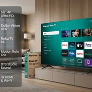 Smart TV Hisense 58" 4K UHD Roku QD50 | $520 USD | Envío GRATIS + Garantía y Factura | Dolby Vision HDR - Img 57751587