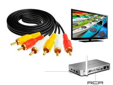 Cable RCA a RCA 3x3 1.5 Metros Macho cable audio y video PUNTAS DODARAS --  5.887.2360 - Img 52586922