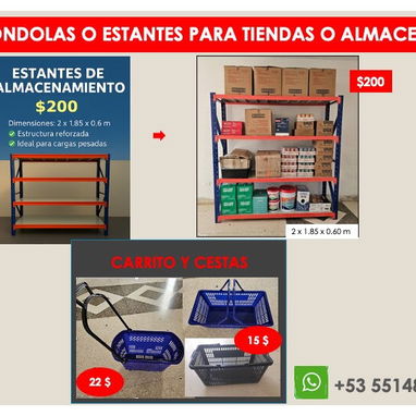 🛠️ ESTANTES PARA ALMACEN y GONDOLAS DE MERCADO - 9/10