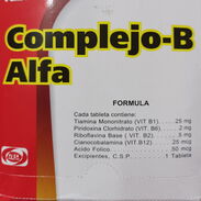Complejo B Alfa en tabletas, Vit C y Ácido Fólico - Img 44962715