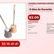 ESCOBILLA SANITARIA CON BASE VPT-0111 - Img 56197961