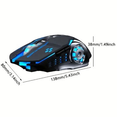 🎮🖱 Mouse GAMER RGB Inalámbrico – Recargable | DPI Ajustable - Img 102147943