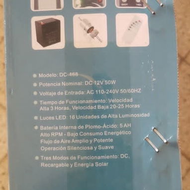 Ventilador recargable marca Rudenkov - Img 122020906