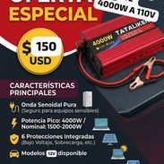 INVERSORES DE 4000W & 2500W 110V⚡DEVUELVE LA CORRIENTE A TU CASA - Img 54985683
