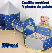 VENTA DE CASTILLOS CON TÚNEL Y PISCINA DE PELOTAS‼️ - Img 50586519