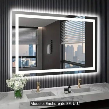 Espejo de baño / tocador LED táctil 70x90 cm - 2/4