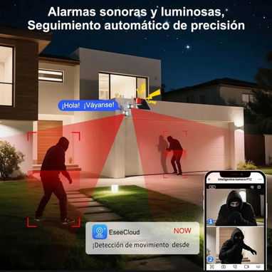 Cámara wifi solar 4K 10Mpx 2 lentes - Img 127913872