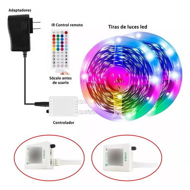 Super oferta. Tira De Luces Led Rgb 30m Bluetooth App Control Música Ritmo. Excelente funcion a ritmo de la - Img 76355375