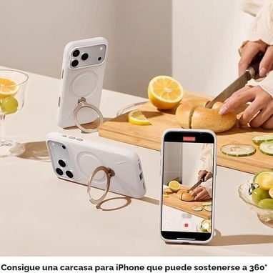 Disponible: Funda silicona 360° Spin iPhone 17 Pro soporte MagSafe | videojuegoshabana.com - Img 123839831