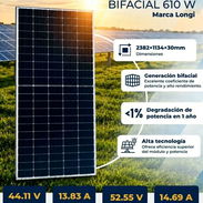 Panel Solar 610W Longi Tipo Bifacial (Envío gratis) - Img 57689338