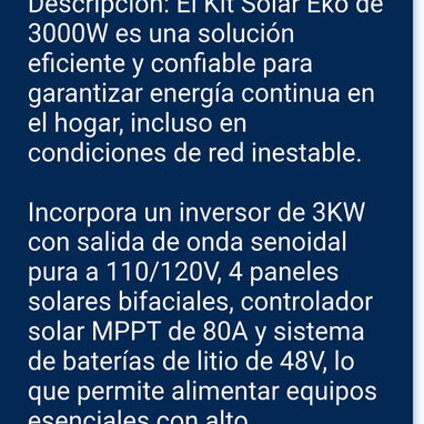 Kit Solar 3000W con instalación incluída y 1 año de garantía - Img 123105721