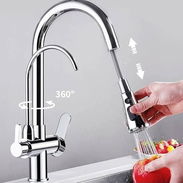 Mezcladora monomando doble función grifo extraíble para fregadero - Img 55183711