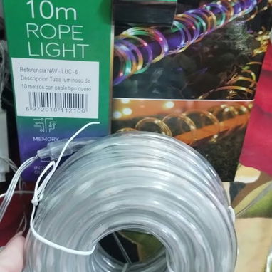 Tubo Luminoso  con cable tipo cuero de 10 metros . - 4/6