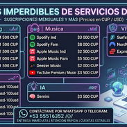 Servicios de Streaming, Musica, Peliculas, Juegos, Pagos ... - Img 57681899