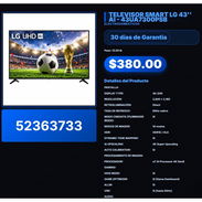TELEVISOR SMART LG 43'' AI - 43UA7300PSB . - Img 57514145