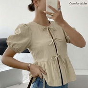 Blusa de lazos de SHEIN talla M - Img 56593984