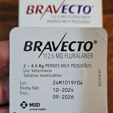 Bravecto para perros muy pequeños (2 Kg a 4.5 Kg) - Pastilla masticable - Img 125111091