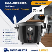 Olla Arrocera Negra 1.8L (Marca EKO) - Img 58008951