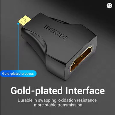 Adaptador Mini HDMI a HDMI Vention - 1080P HD | Conecta fácilmente tus | Hasta 1080p Full HD,... | videojuegoshabana.com - Img 123248568