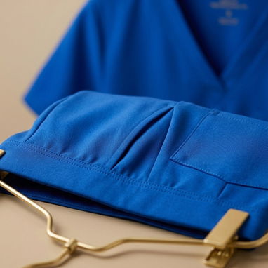 Traje de Uniforme Médico (Scrub) Azul Real • Cómodo y Elástico • Talla S 18usd - Img 124923802