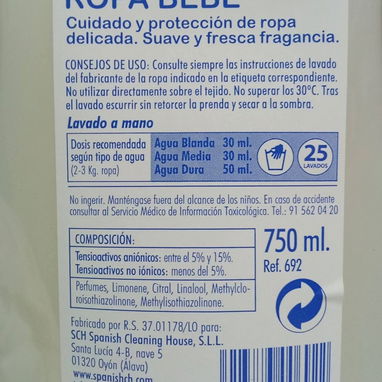 Jabón líquido, para ropa de bebé de 750 ml a 2000 - Img 123023134