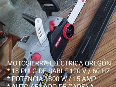 MOTOSIERRAS : ELECTRICA OREGON Y GASOLINA TOTAL, 18 PULGADAS. - Img main-image