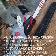 MOTOSIERRAS : ELECTRICA OREGON Y GASOLINA TOTAL, 18 PULGADAS. - Img 45491876