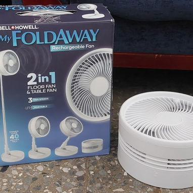 Ventilador portatil recargable americano nuevo My foldaway hasta 10h bat litio-40usd - Img 122232365