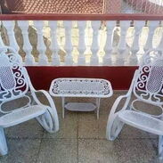 Parejas de sillones de terraza de aluminio...son nuevos y con mesa de centro incluida y transporte incluido - Img 45718515