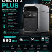 ECOFLOW DELTA 3 PLUS ,1800 W Nominal , 3600 Pico ,Capacidad 1024Wh ,Carga Rapida 0 a 80% en 50 min + Oferta 8GB Datos Mo - Img 55357401
