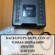 BACKUP/UPS DE PC CON 12 TOMAS 1000VA 600W, ENTREGA DE FACTURA. VARIEDAD DE TECNOLOGÍA, ELECTRODOMÉSTICOS, ETC - Img 53267374
