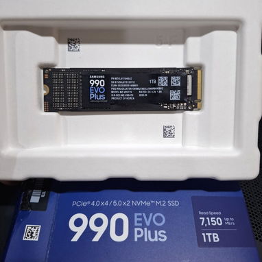 Nvme Samsung 990evo plus 1tb, Board B650E-F Rog Strig, Fuente 850W Rog Strix, Liquida Nzxt 240mm, Chasis Nzxt H5 Elite - 2/4