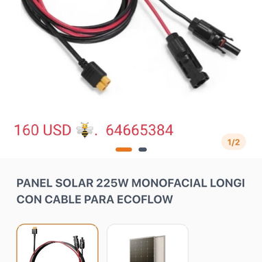 Oferta- Rebaja. Panel solar 225 W + cable MC4 por solo 160 USD 🐝 - 2/2