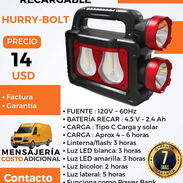 LÁMPARA RECARGABLE HURRY-BOLT - Img 55604470