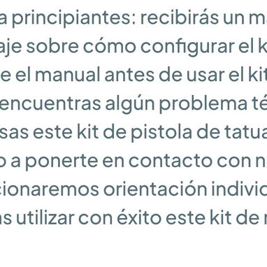 Kit de Tatuaje completo WTK070 - Máquina rotativa para principiantes, cartuchos incluidos 🌐 - 3/3