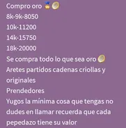 Compro oro en la foto están los precios - Img 49162565