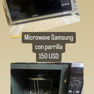 Microwave Samsung con parrilla en perfecto estado - Img 45591881