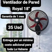 Ventilador de Pared Royal 18", Garantía de 1 mes, Entrega por un mínimo costo adicional para toda La Habana - Img 54365415